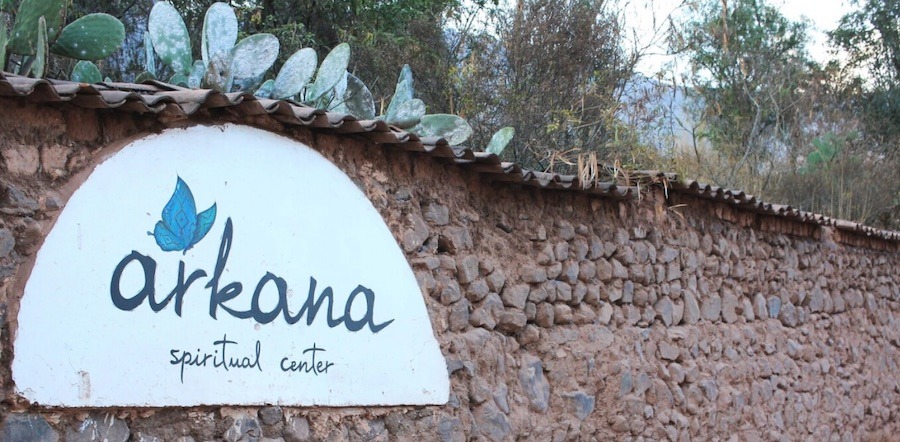 Arkana Ayahuasca Retreat in The Sacred Valley, Peru logo sign