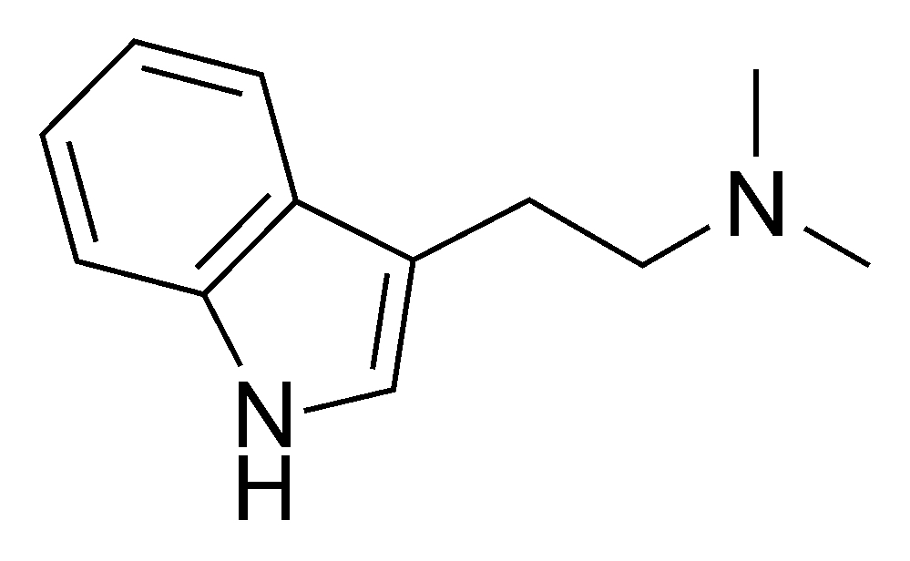 The chemical formula of DMT