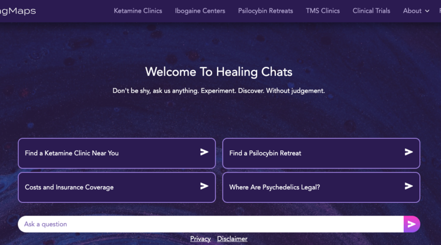 Introducing HealingChat: HealingMaps’ Ai Chatbot Connects Users to Psychedelic-Assisted Therapy Information