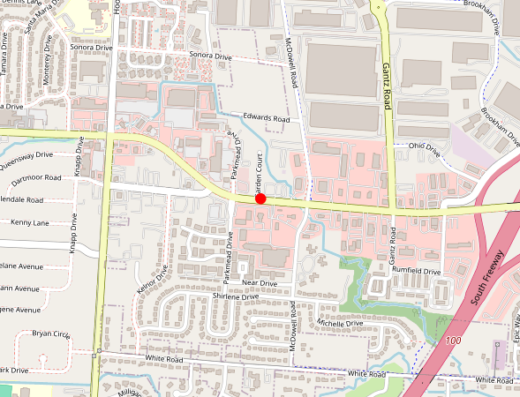 Map of peptide clinic location