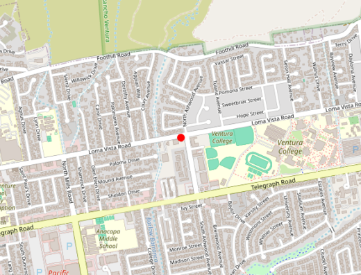 CA_CALIVING_VENTURA Ventura CA Map