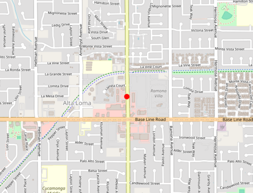 CA_GARDENIA_RANCHO_CUCAMONGA Rancho Cucamonga CA Map