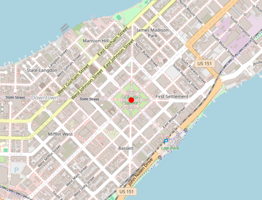 Map showing location of Capital Ketamine in Madison, WI