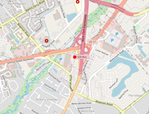 chs Mount Pleasant SC Map