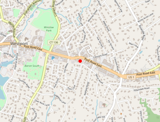 ct_ctmwl Westport CT Map