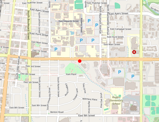 Map showing location of Find the Center in Edmond, OK