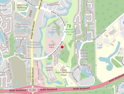 FL_ANDERSON_JACKSONVILLE Jacksonville FL Map