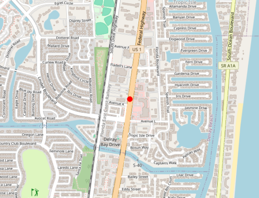 FL_BIOSTATION_DELRAY Delray Beach FL Map