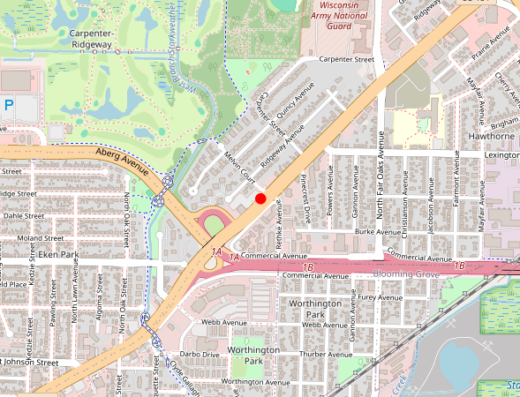 fnm Madison WI Map