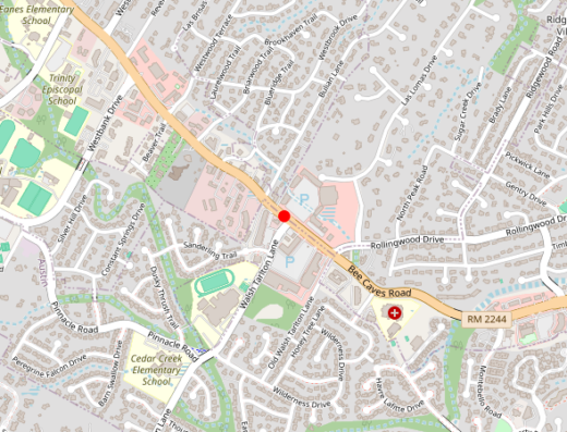 Map showing location of Gonstead Chiropractic & Wellness ATX in Austin, Texas