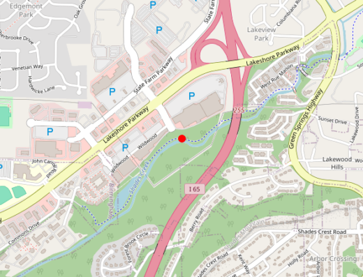 Map showing location of Grayson & Associates in Birmingham, AL