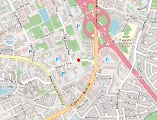 Map showing location of Greenbrook TMS & Spravato Newport News in Newport News, VA