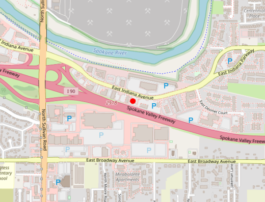 Map showing location of Illume Wellbeing in Spokane Valley, WA