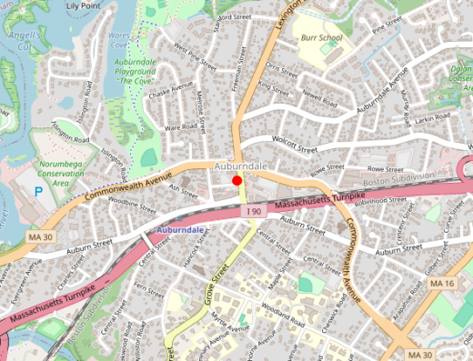 Map of peptide clinic location