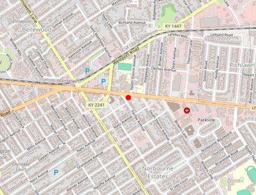 KY_GLOWK2_ST_MATTHEWS St. Matthews KY Map