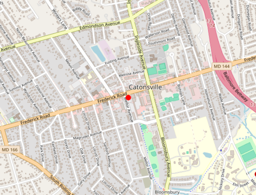 MD_SEPIA_CATONSVILLE Catonsville MD Map