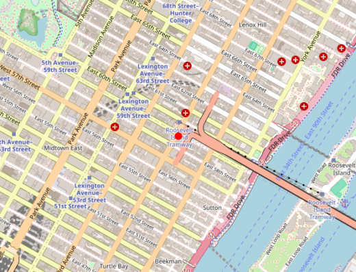 Map of Meraki Integrative in New York City, New York