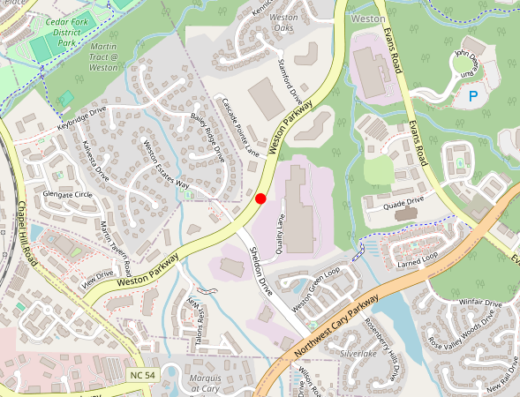 NC_DVIDA_CARY Cary NC Map
