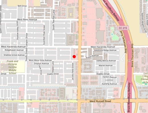 nv_modern Las Vegas NV Map