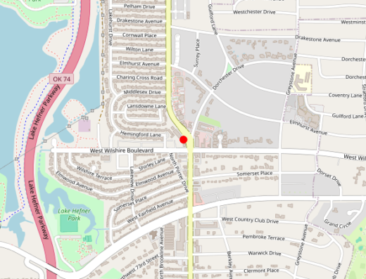 ok_venturis Oklahoma City OK Map
