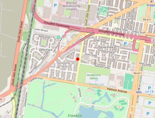 Map of peptide clinic location
