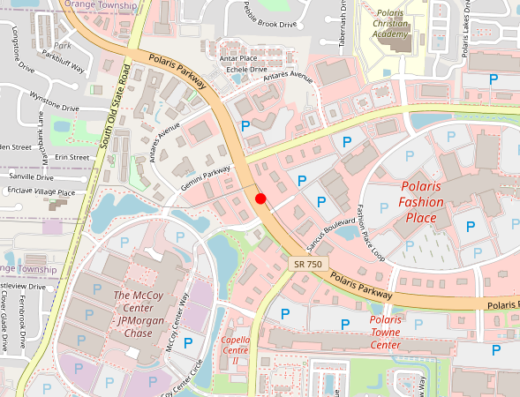 Map of peptide clinic location