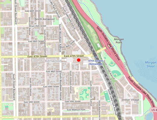 Map showing location of Quench Wellness in Chicago, IL
