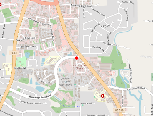 Map showing location of Rubix Health in Tallahassee, FL