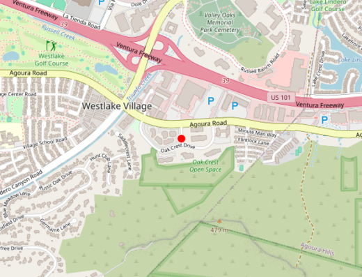 Map of The Schwartz Aesthetic Institute in Westlake Village, California