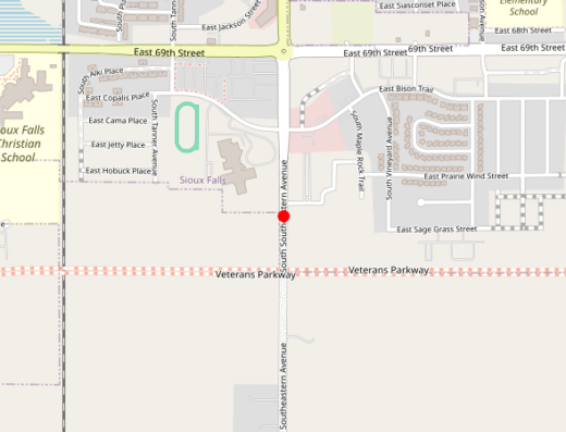 SD_ERA_SIOUX_FALLS Sioux Falls SD Map