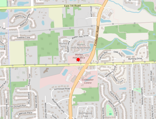 Map showing location of Viking Psychiatry & Wellness in Fort Wayne, IN