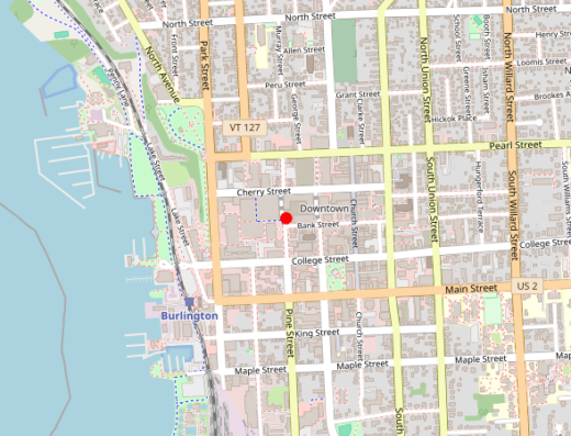 VT_BARE_BURLINGTON Burlington VT Map
