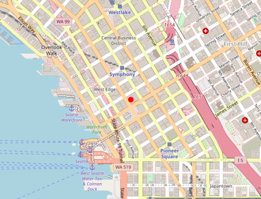 WA_WATERS_EDGE_SEATTLE Seattle WA Map