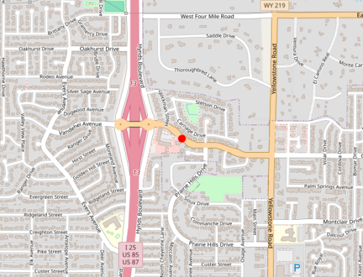 WY_MELT_CHEYENNE Cheyenne WY Map