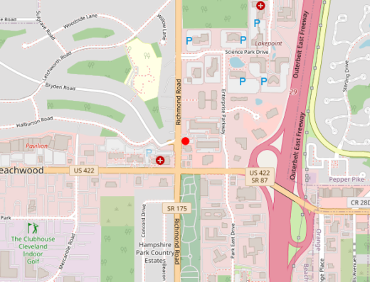 Affinity Whole Health Cleveland Beachwood Ohio Map