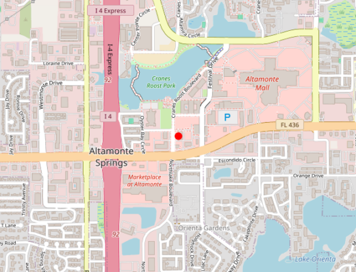 Aluma Wellness Altamonte Springs Florida Map