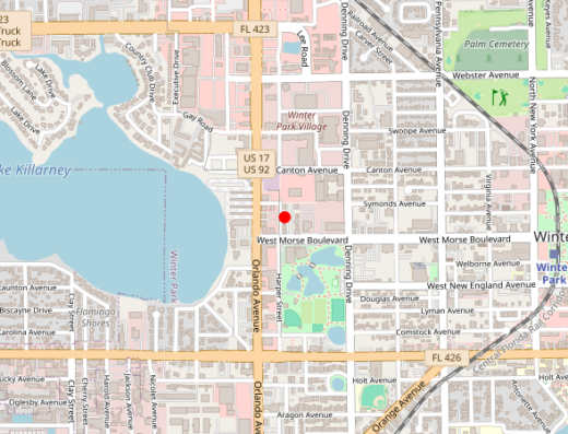 Anderson Longevity Clinic Winter Park Florida Map