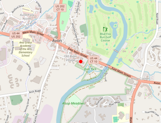 BioGeneX Avon Connecticut Map
