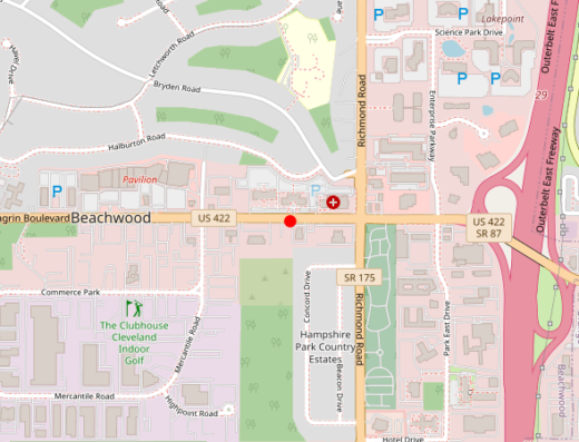 Cleveland Primecare MedSpa Beachwood Ohio Map