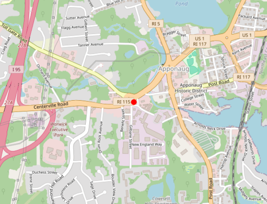 DermaZenith Warwick Rhode Island Map