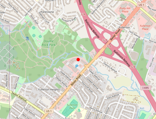 Green Relief Health Baltimore Maryland Map