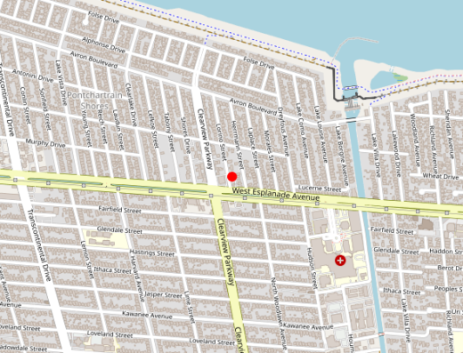 MOPE Clinic Metairie Louisiana Map
