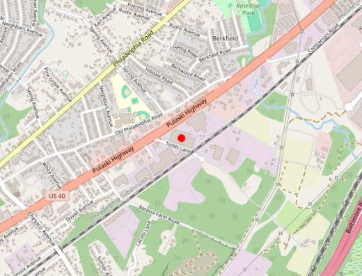 OptiHealth Institute Baltimore Maryland Map