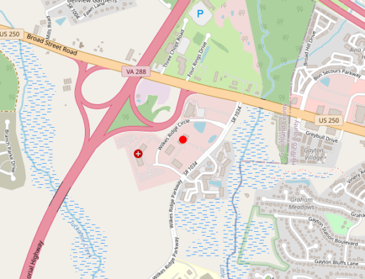 Optimal Health & Wellness Center Henrico Virginia Map