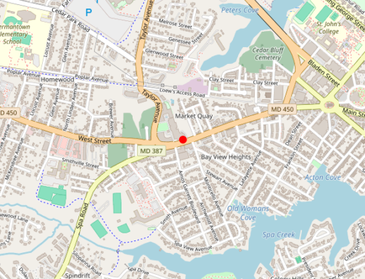 TRTMD Health Clinic Annapolis Maryland Map