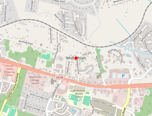 Venture Wellness RVA Midlothian Virginia Map