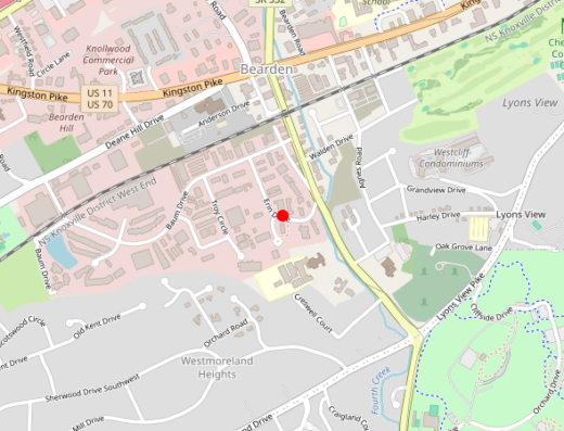 West Knox Wellness Knoxville Tennessee Map