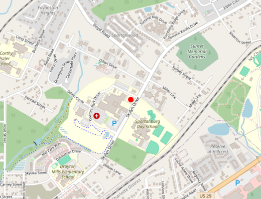 Aqua Vitality Spartanburg South Carolina Map