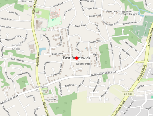 Arora MD Longevity Aesthetics East Brunswick New Jersey Map