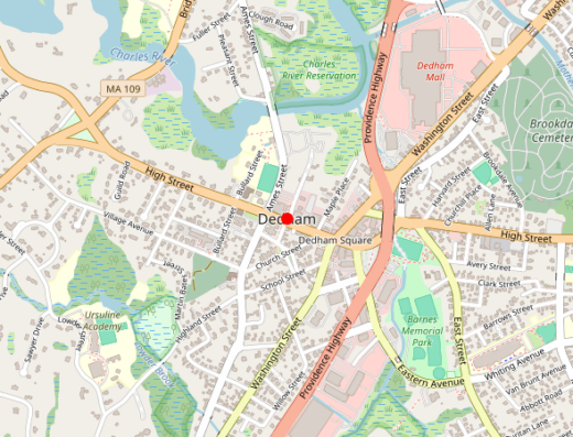 Boston Orthopedic Wellness Institute Dedham Massachusetts Map